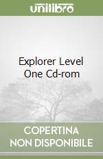 Explorer Level One Cd-rom libro