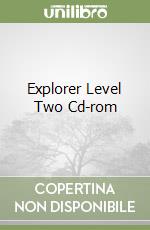 Explorer Level Two Cd-rom libro