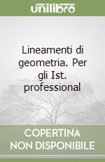 Lineamenti di geometria. Per gli Ist. professional libro