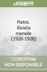 Pietre. Rivista mensile (1926-1928) libro