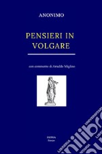 Pensieri in volgare libro