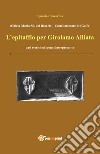 L'epitaffio per Girolamo Alliata libro di Concordia Ignazio Salvatore