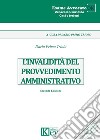 L'invalidità del provvedimento amministrativo libro