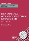 Breve manuale operativo in materia di licenziamenti libro