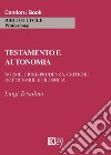 Testamento e autonomia libro