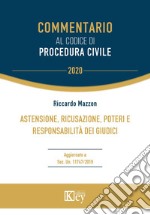 Astensione, ricusazione, poteri e responsabilità dei giudici libro