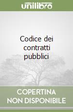 Codice dei contratti pubblici libro