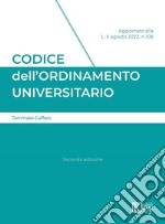 Codice dell'ordinamento universitario libro