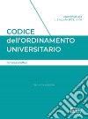 Codice dell'ordinamento universitario libro