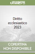 Diritto ecclesiastico 2023 libro