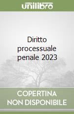 Diritto processuale penale 2023