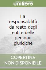 La responsabilità da reato degli enti e delle persone giuridiche