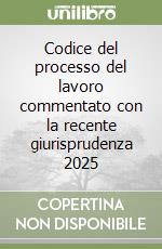 Codice del processo del lavoro commentato con la recente giurisprudenza 2025 libro