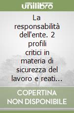 La responsabilità dell'ente. 2 profili critici in materia di sicurezza del lavoro e reati ambientali