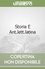 Storia E Ant.lett.latina libro