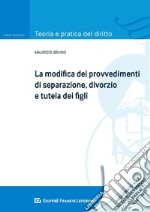 La modifica dei provvedimenti di separazione, divorzio e tutela dei figli libro