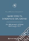 Inammissibilità: sanzione o deflazione? Atti del convegno di Roma (19-20 maggio 2017) libro