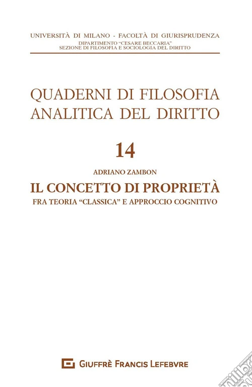 Il concetto di proprietà. Fra teoria «classica» e approccio cognitivo