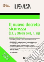 Il nuovo decreto sicurezza (d.l. 4 ottobre 2018, n.113) libro