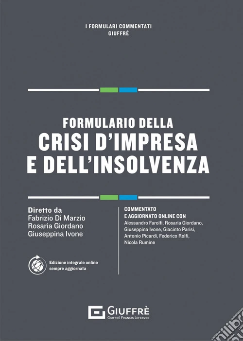 Formulario della crisi d'impresa e dell'insolvenza