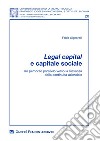 Legal capital e capitale sociale. Un percorso parallelo verso la rilevanza della continuità aziendale libro
