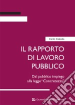 Il rapporto di lavoro pubblico. Dal pubblico impiego alla legge «Concretezza»