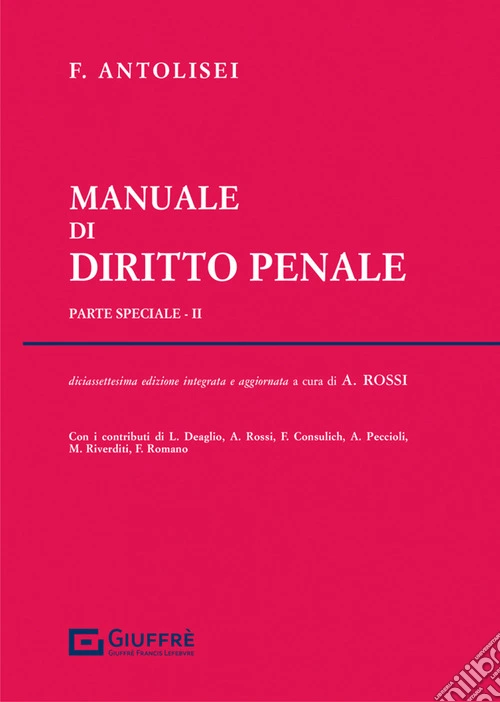 Manuale di diritto penale