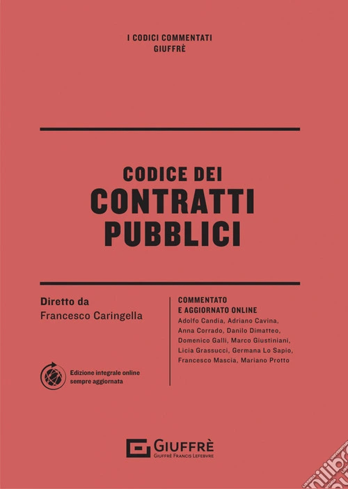 Codice dei contratti pubblici. Con aggiornamento online