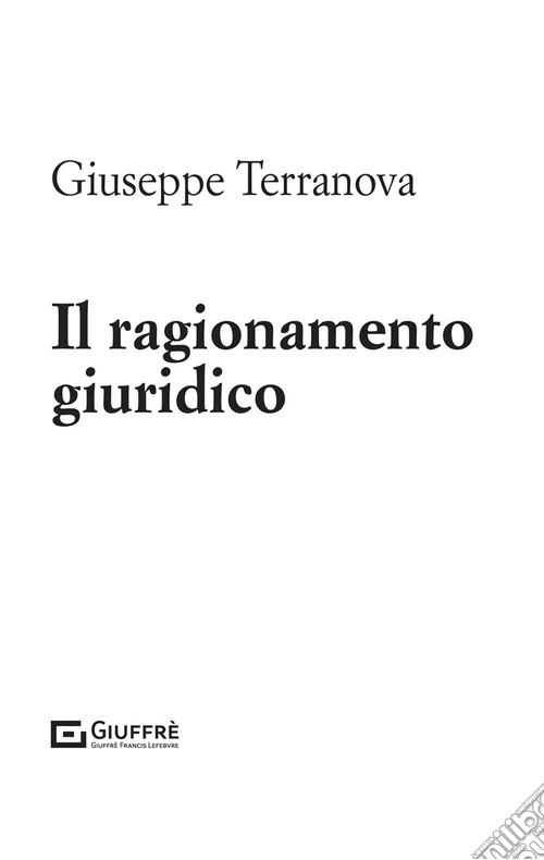Il ragionamento giuridico