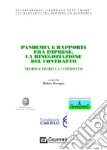 Pandemia e rapporti fra imprese. La rinegoziazione del contratto. Teoria e pratica a confronto libro