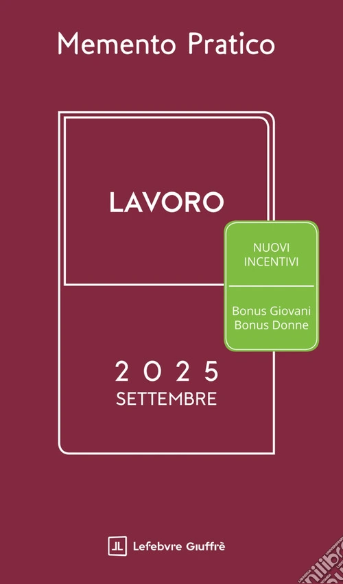 Memento lavoro. Settembre 2025