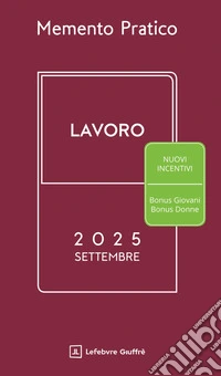 Memento lavoro. Settembre 2025 libro
