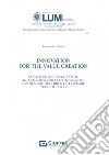 Innovation for the value creation libro