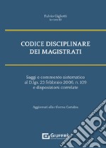 Codice disciplinare dei magistrati libro