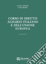 Corso di diritto agrario italiano e dell'Unione europea