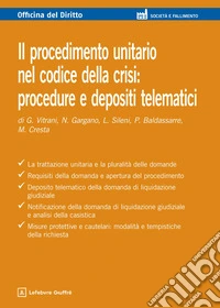 Il procedimento unitario nel codice della crisi: procedure e depositi telematici libro