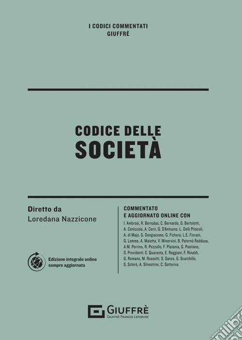 Codice delle società. Con espansione online