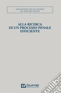 Alla ricerca di un processo penale efficiente libro