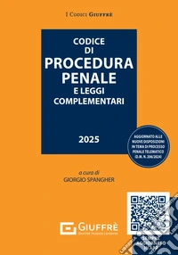 Codice di procedura penale e leggi complementari. Con QR Code