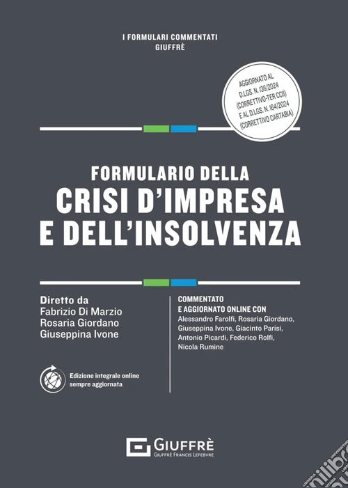 Formulario della crisi d'impresa e dell'insolvenza
