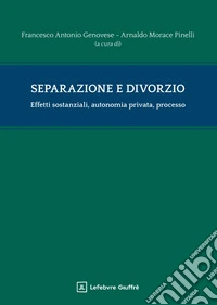 Separazione e divorzio. Effetti sostanziali, autonomia privata, processo libro