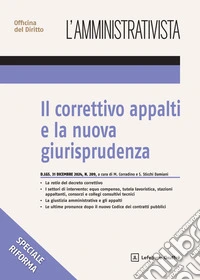 Il correttivo appalti e la nuova giurisprudenza libro