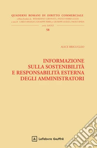 Informazione sulla sostenibilità e responsabilità esterna degli amministratori libro
