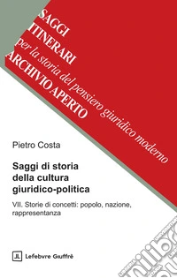 Saggi di storia della cultura giuridico-politica. Vol. 7: Storie di concetti: popolo, nazione, rappresentanza libro