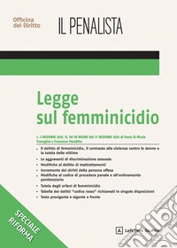 Legge sul femminicidio libro