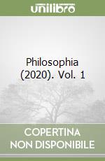 Philosophia (2020). Vol. 1 libro