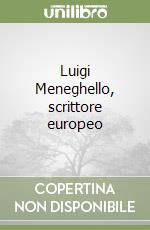 Luigi Meneghello, scrittore europeo libro