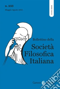 Bollettino della società filosofica italiana. Nuova serie (2021). Vol. 2 libro