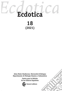 Ecdotica (2022). Vol. 18 libro