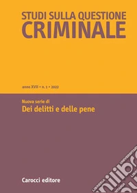 Studi sulla questione criminale (2022). Vol. 1 libro